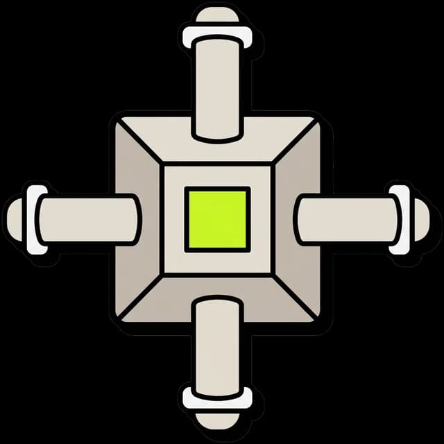 A central compute core with four conduits